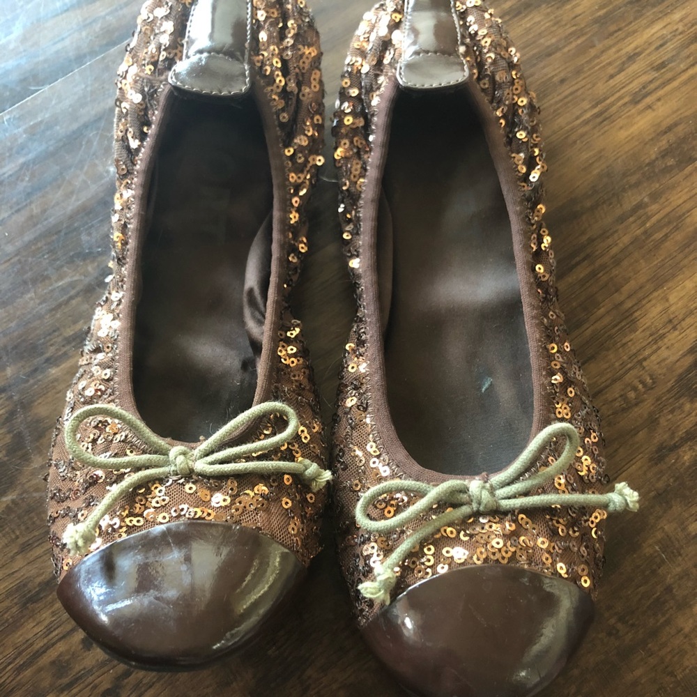 Sequins flats!